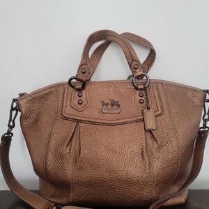 COACH Madison Audrey Bronze Satchel